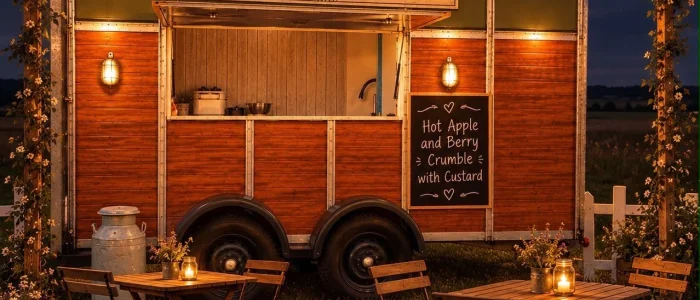 The Crumble Brothers hot food stall at Edenbridge Thursday Market